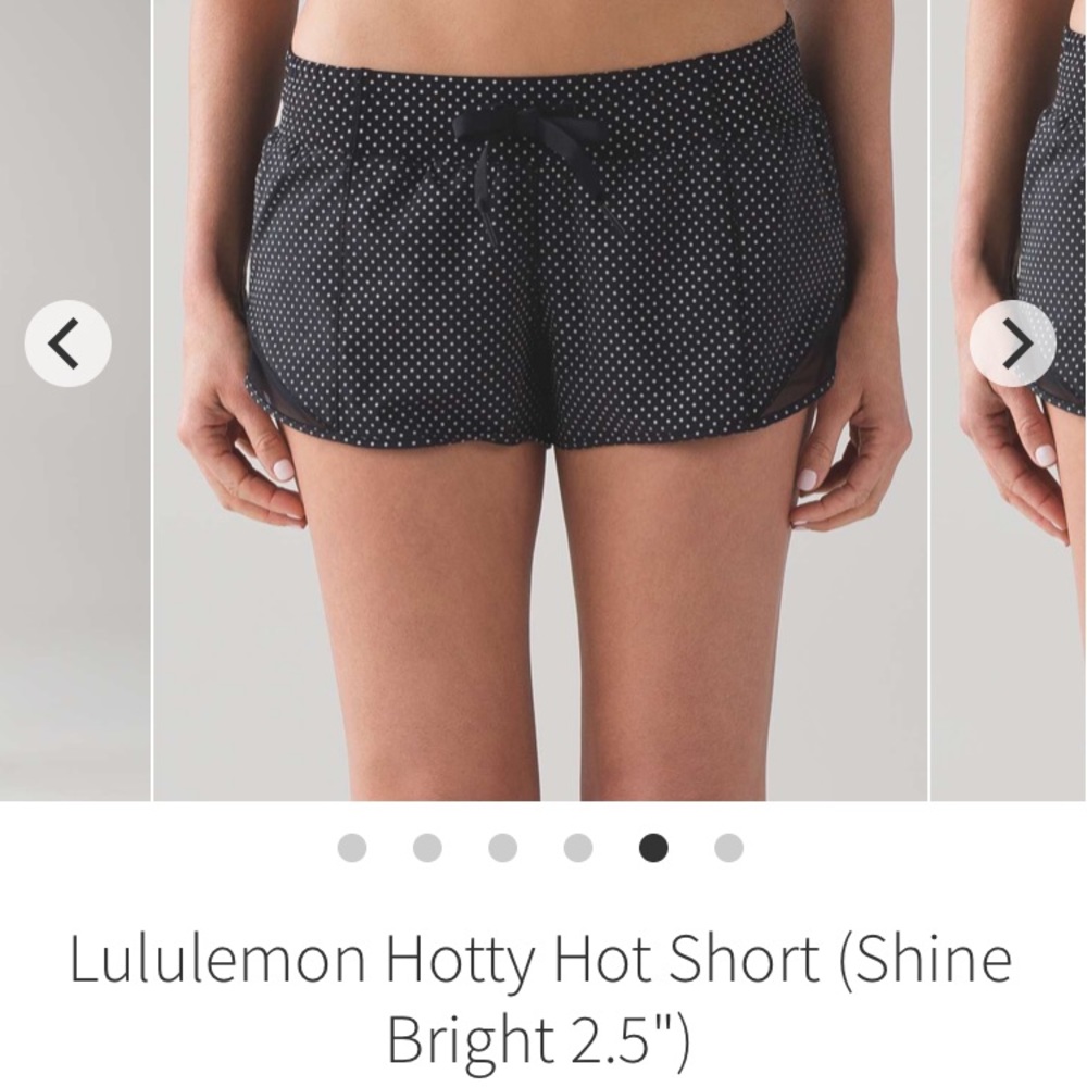 RARE LULULEMON SHINE BRIGHT SHORTS